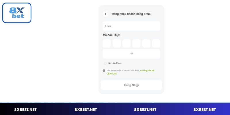 Các cách đăng nhập 8XBET thay thế khi cần thiết