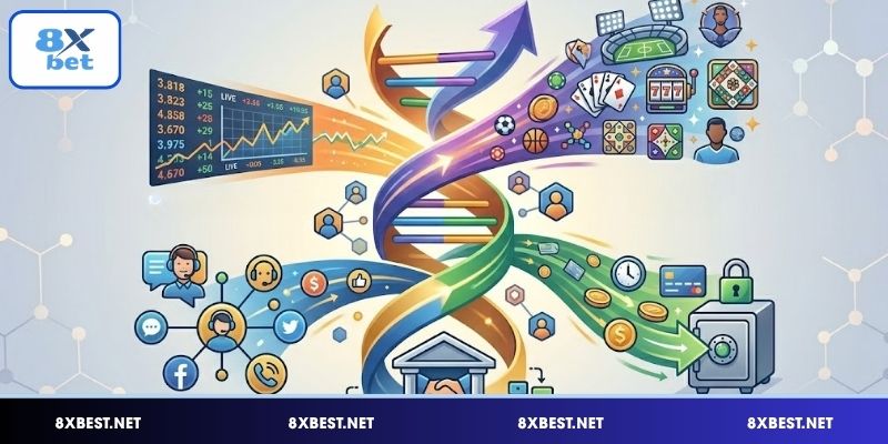 Giới thiệu 8XBET về chiến lược mở rộng bền vững dài hạn của nhà cái