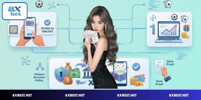 Những lưu ý quan trọng để nạp tiền 8XBET an toàn, chính xác