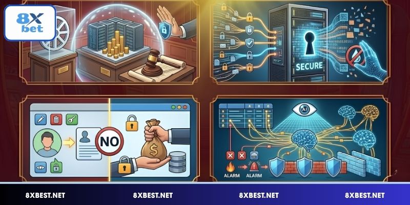 Quy định liên quan đến quyền sở hữu trí tuệ và bảo mật dữ liệu trên 8XBET